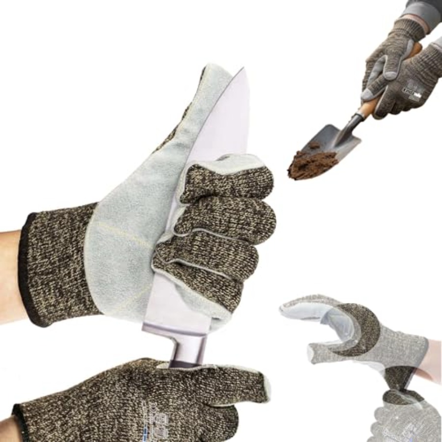 Leveling Leatherworking - Guanti da giardinaggio: resistenti al taglio
