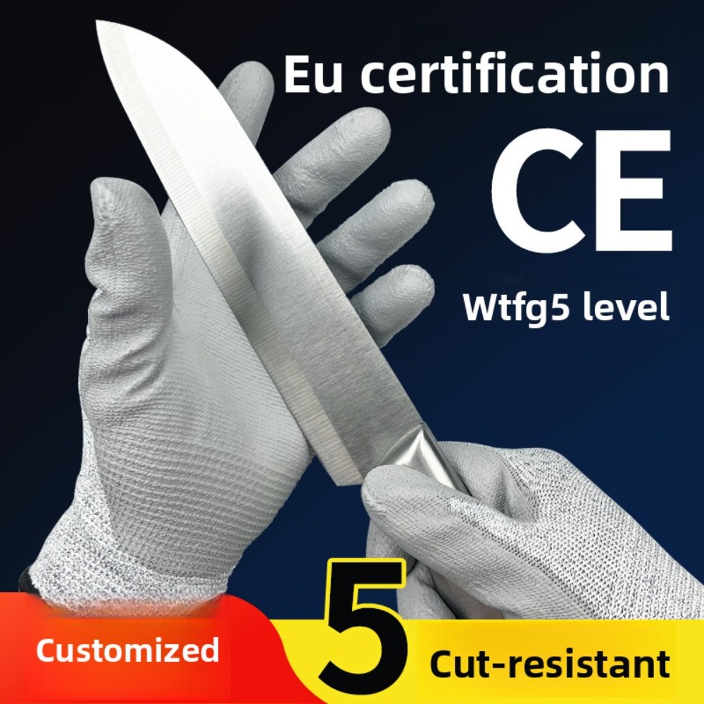 Leveling Leatherworking - Guanti Antitaglio Livello 5 in HPPE