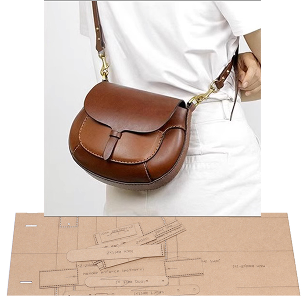 Leatherwork Templates - Borsa a tracolla da sella da