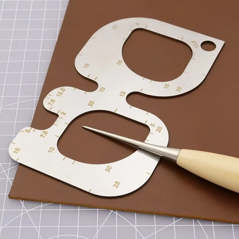 Leatherwork Templates - R righello di posizionamento modello di