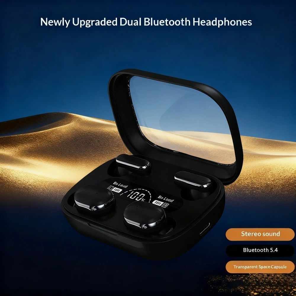 Leveling Leatherworking - Auricolari Wireless con Cancellazione del Rumore,