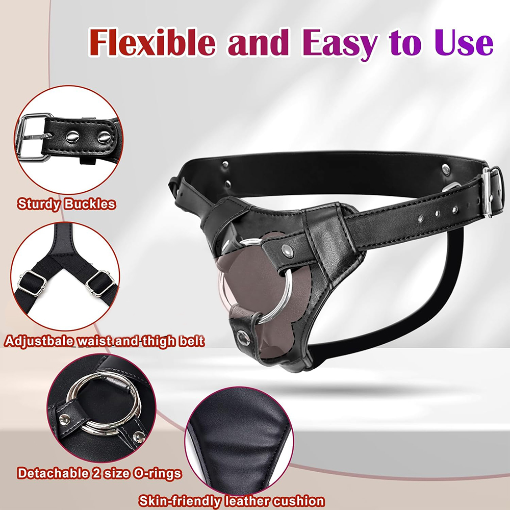 Cintura con Dildo Indossabile, - Leather Work Harness recensione e prezzo